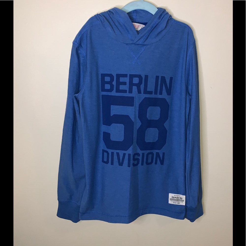 H&M BERLIN HOODIE LIGHTWEIGHT PULLOVER SWEATSHIRT SOCCER JERSEY SHIRT FUTBOL TOP